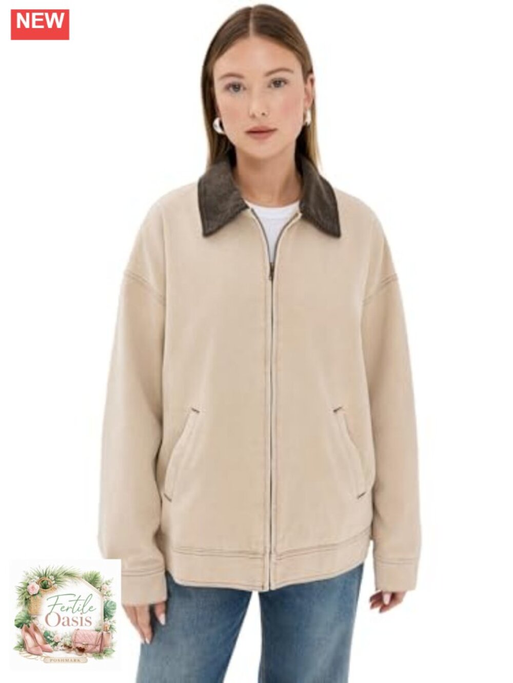 Heavyweight Cotton Canvas Barn Jacket with Corduroy Trim